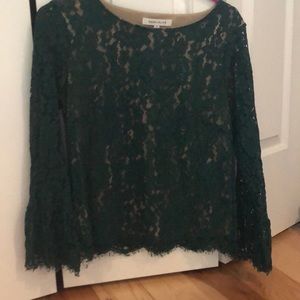 Olive Green eye-lit long sleeve